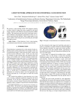 A deep network approach to multitemporal cloud detection