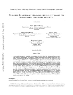 Transfer Learning with Convolutional Networks for Atmospheric Parameter
  Retrieval