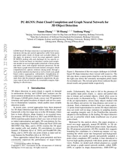 PC-RGNN: Point Cloud Completion and Graph Neural Network for 3D Object
  Detection