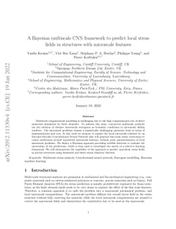 A Bayesian multiscale CNN framework to predict local stress fields in
  structures with microscale features