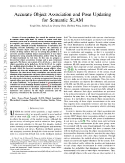 Accurate Object Association and Pose Updating for Semantic SLAM