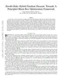 Zeroth-Order Hybrid Gradient Descent: Towards A Principled Black-Box
  Optimization Framework