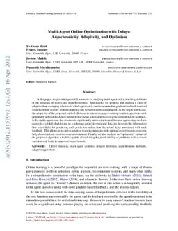 Multi-Agent Online Optimization with Delays: Asynchronicity, Adaptivity,
  and Optimism