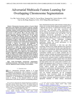 Adversarial Multiscale Feature Learning for Overlapping Chromosome
  Segmentation
