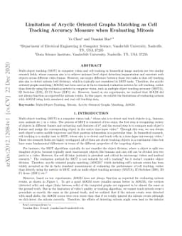 Limitation of Acyclic Oriented Graphs Matching as Cell Tracking Accuracy
  Measure when Evaluating Mitosis