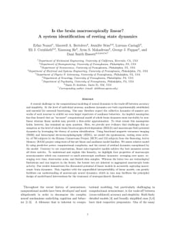 Is the brain macroscopically linear? A system identification of resting
  state dynamics