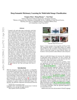 Deep Semantic Dictionary Learning for Multi-label Image Classification