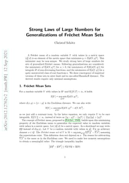 Strong Laws of Large Numbers for Generalizations of Fréchet Mean Sets