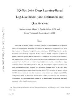 EQ-Net: A Unified Deep Learning Framework for Log-Likelihood Ratio
  Estimation and Quantization