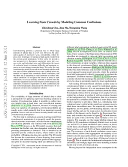 Learning from Crowds by Modeling Common Confusions