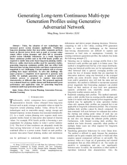 Generating Long-term Continuous Multi-type Generation Profiles