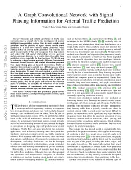 A Graph Convolutional Network with Signal Phasing Information for
  Arterial Traffic Prediction