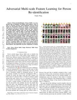 Adversarial Multi-scale Feature Learning for Person Re-identification