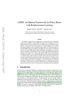 LISPR: An Options Framework for Policy Reuse with Reinforcement Learning
