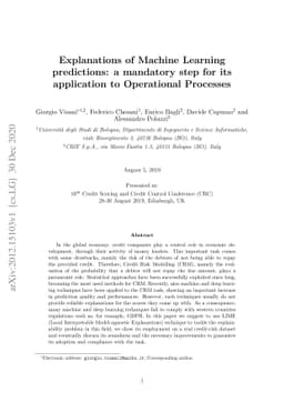 Explanations of Machine Learning predictions: a mandatory step for its
  application to Operational Processes