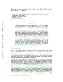 Model-Based Visual Planning with Self-Supervised Functional Distances