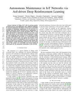 Autonomous Maintenance in IoT Networks via AoI-driven Deep Reinforcement
  Learning