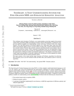 TexSmart: A Text Understanding System for Fine-Grained NER and Enhanced
  Semantic Analysis