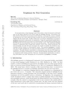 Graphmax for Text Generation
