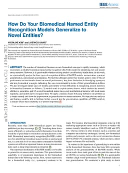 How Do Your Biomedical Named Entity Recognition Models Generalize to
  Novel Entities?