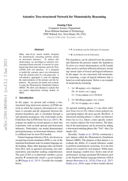 Attentive Tree-structured Network for Monotonicity Reasoning