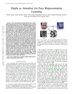 Depth as Attention for Face Representation Learning