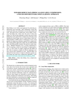 Towards Robust Data Hiding Against (JPEG) Compression: A
  Pseudo-Differentiable Deep Learning Approach