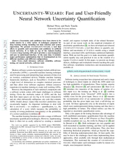 Uncertainty-Wizard: Fast and User-Friendly Neural Network Uncertainty
  Quantification