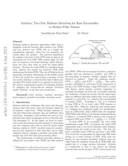 Echelon: Two-Tier Malware Detection for Raw Executables to Reduce False
  Alarms