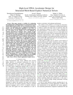 High-Level FPGA Accelerator Design for Structured-Mesh-Based Explicit
  Numerical Solvers