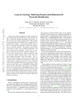 Learn by Guessing: Multi-Step Pseudo-Label Refinement for Person
  Re-Identification