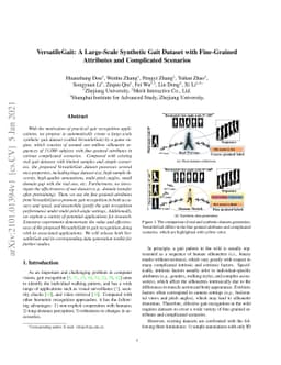 VersatileGait: A Large-Scale Synthetic Gait Dataset with
  Fine-GrainedAttributes and Complicated Scenarios