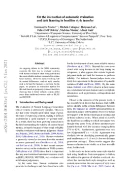 On the interaction of automatic evaluation and task framing in headline
  style transfer