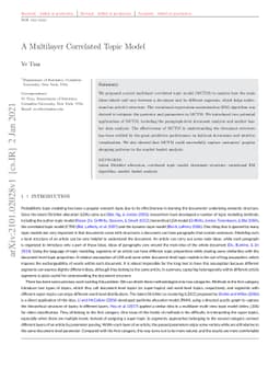 A Multilayer Correlated Topic Model