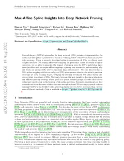 Max-Affine Spline Insights Into Deep Network Pruning