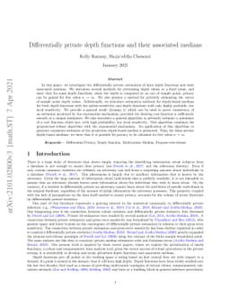 Differentially private depth functions and their associated medians