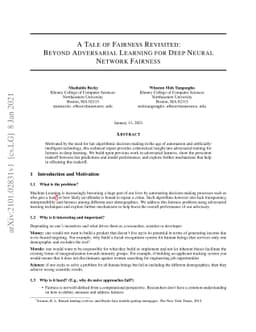 A Tale of Fairness Revisited: Beyond Adversarial Learning for Deep
  Neural Network Fairness