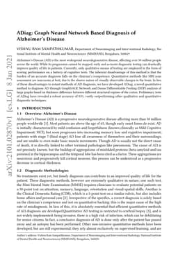 ADiag: Graph Neural Network Based Diagnosis of Alzheimer's Disease