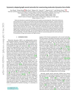 Symmetry-adapted graph neural networks for constructing molecular
  dynamics force fields