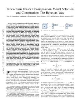 Block-Term Tensor Decomposition Model Selection and Computation: The
  Bayesian Way