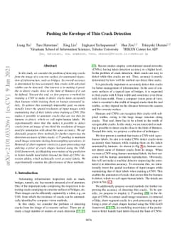 Pushing the Envelope of Thin Crack Detection