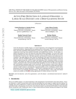 Active Fire Detection in Landsat-8 Imagery: a Large-Scale Dataset and a
  Deep-Learning Study