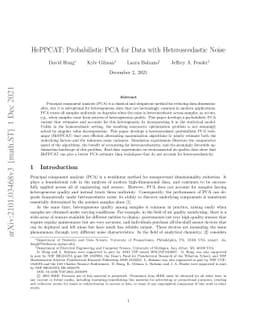 HePPCAT: Probabilistic PCA for Data with Heteroscedastic Noise