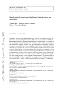 Randomized maximum likelihood based posterior sampling