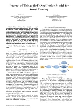 Internet of Things (IoT) Application Model for Smart Farming