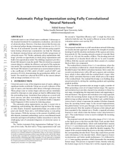 Automatic Polyp Segmentation using Fully Convolutional Neural Network