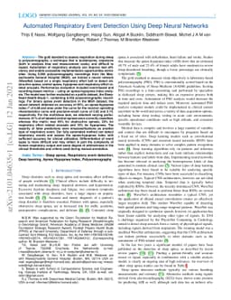 Automated Respiratory Event Detection Using Deep Neural Networks