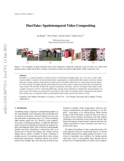 DuctTake: Spatiotemporal Video Compositing