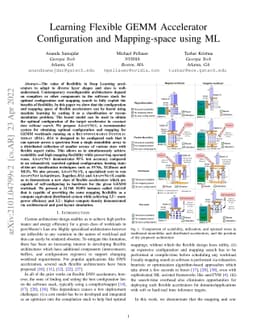 Self-Adaptive Reconfigurable Arrays (SARA): Using ML to Assist Scaling
  GEMM Acceleration