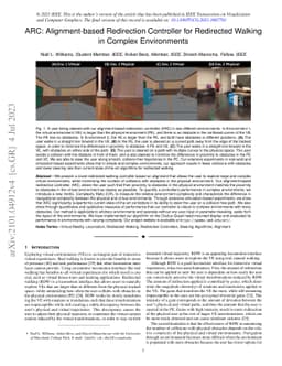 ARC: Alignment-based Redirection Controller for Redirected Walking in
  Complex Environments